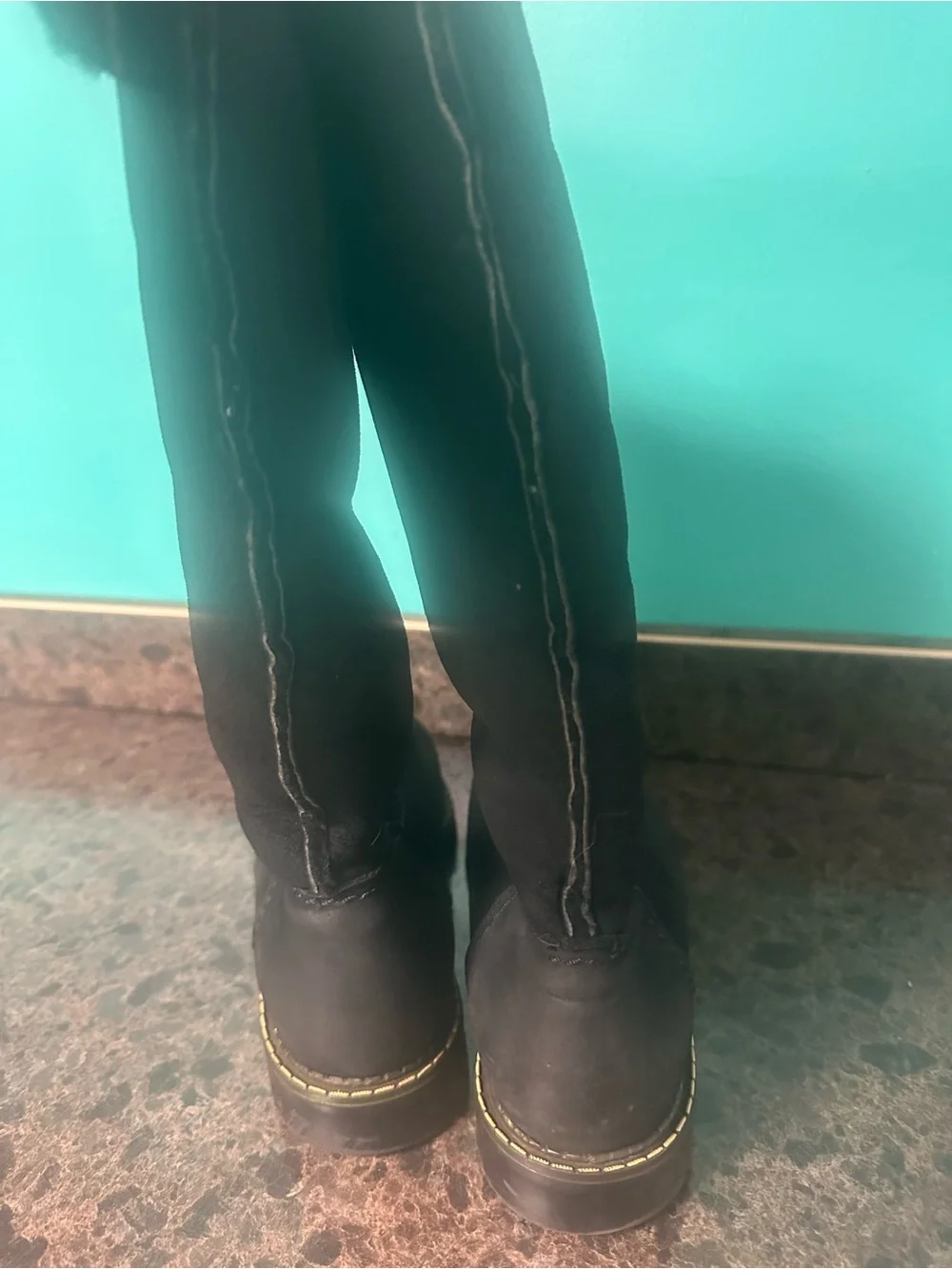 Sorel Black Suede Leather Mid-Calf Button Detail Boots Woman’s 9/9.5